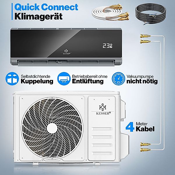 KESSER Split-Klimagerät Set Quick Connect Split günstig online kaufen