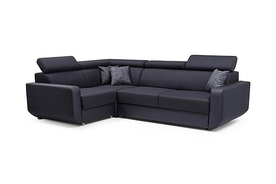 Beautysofa Ecksofa Ecksofa MILO mit Schlaffunktion und Bettkasten Polsterso günstig online kaufen