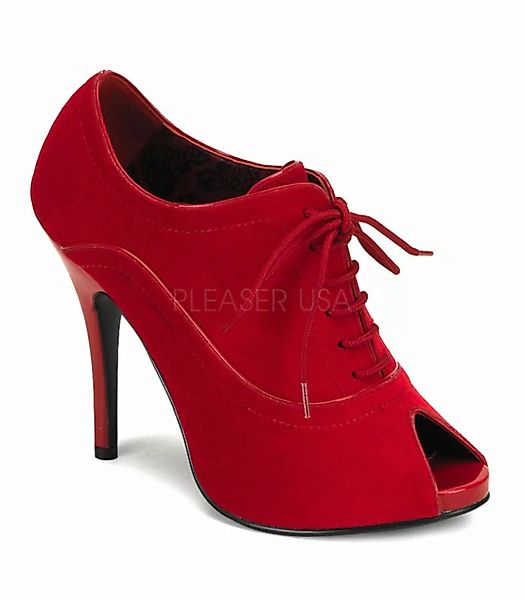 Peep Toe Schnürpumps WINK-01 - Rot (Schuhgröße: EUR 36) günstig online kaufen