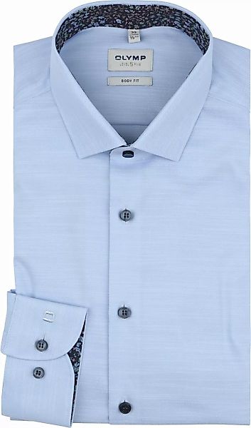 OLYMP Level 5 Hemd Stretch Blau - Größe 43 günstig online kaufen
