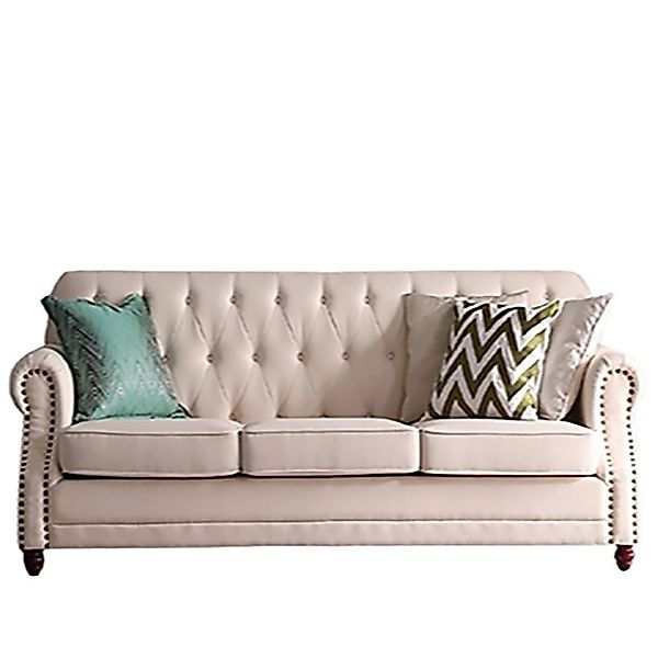 Xlmoebel 3-Sitzer 3-Sitzer Chesterfield Sofa für entspannte Wohnlandschaft, günstig online kaufen