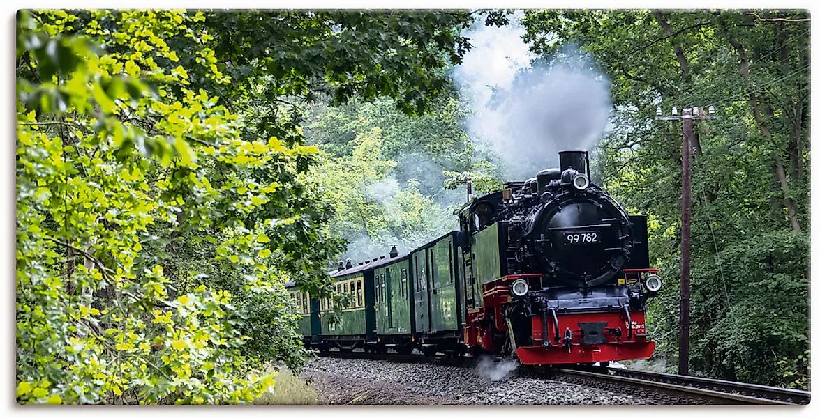 Artland "Rügen Rasender Roland Panorama" Zugbilder 1 Stk. tlg. auf Holzrahm günstig online kaufen
