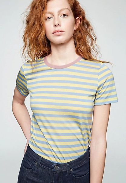 Lidaa Bold Stripes - Damen T-shirt Aus Tencel Lyocell Mix günstig online kaufen