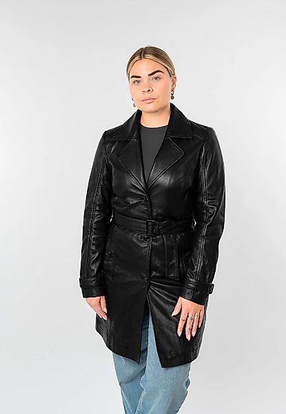 Mauritius Trenchcoat "MWLeoniz" aus Echtleder, mit Taillengürtel günstig online kaufen