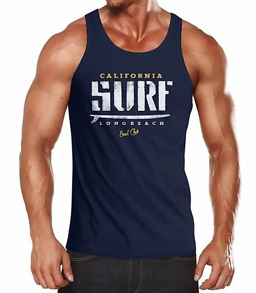 Neverless Tanktop Herren Tank-Top Surf Druck Muskelshirt Muscle Shirt Never günstig online kaufen
