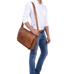 STILORD Laptoptasche "Elias" Echtleder Herren Umhängetasche günstig online kaufen