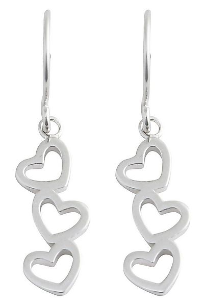Next Paar Ohrhänger Dreifache Herz-Ohrhänger (1-tlg) günstig online kaufen