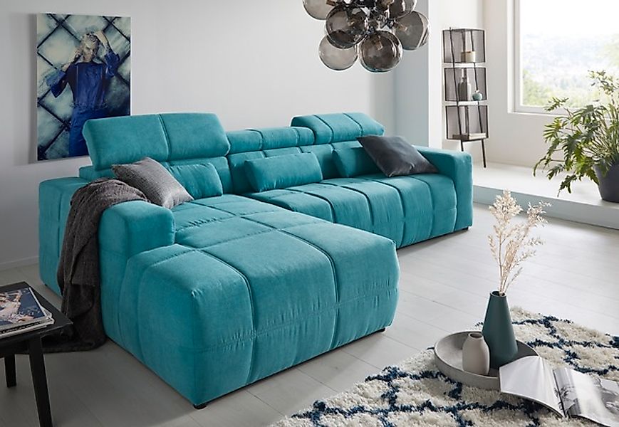 DOMO collection Ecksofa »Brandon B/T/H: 289/177/80 cm, whlw. mit Sitztiefen günstig online kaufen