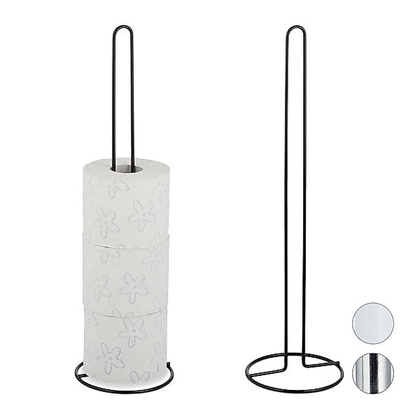 relaxdays Toiletten-Ersatzrollenhalter Ersatzrollenhalter 2er Set für günstig online kaufen