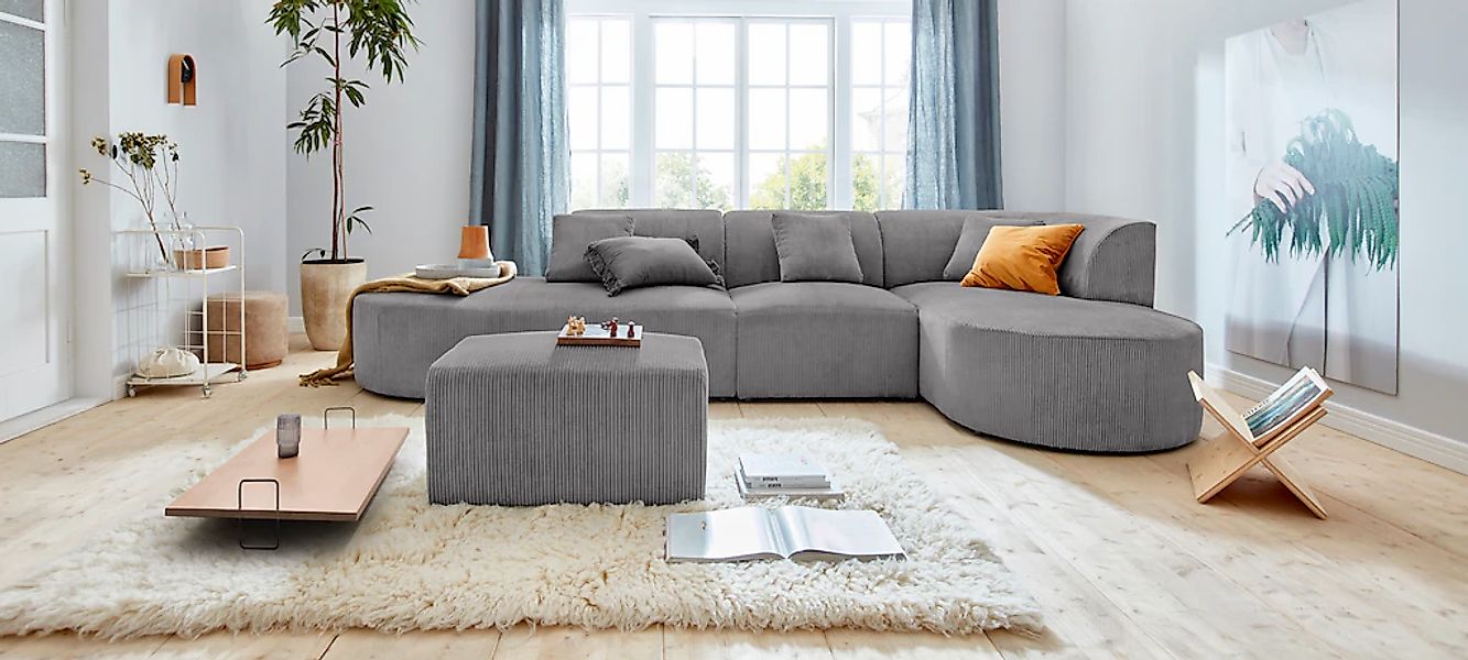 andas Ecksofa "Alesund L-Form" bestehend aus Modulen, auch einzeln erhältll günstig online kaufen