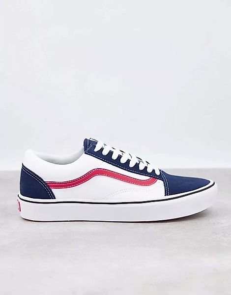 Vans – Old Skool – Sneaker in Blau/Weiß günstig online kaufen