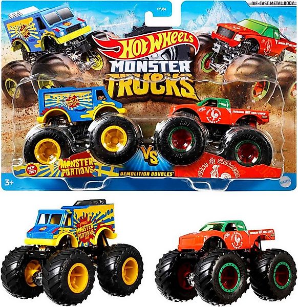 Hot Wheels Spielzeug-Monstertruck Monster Trucks Die-Cast 2er-Pack, (Set, 2 günstig online kaufen
