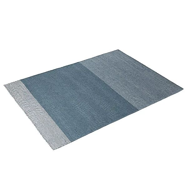 Teppich Varjo textil blau / 200 x 300 cm - handgewebt - Muuto - Blau günstig online kaufen