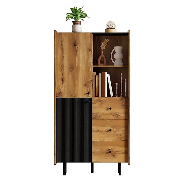 Merax Highboard mit 2 Türen, 3 günstig online kaufen