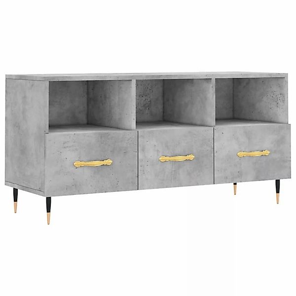 VidaXL TV-Schrank Betongrau 102x36x50 cm Holzwerkstoff  Modell 7 günstig online kaufen