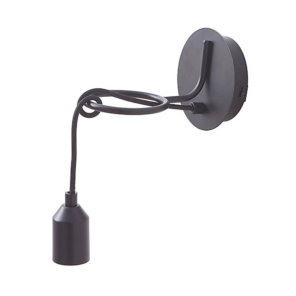 Lindby Wandleuchte Wandlampe Innen Elira 10012962 Modern in Schwarz aus Met günstig online kaufen