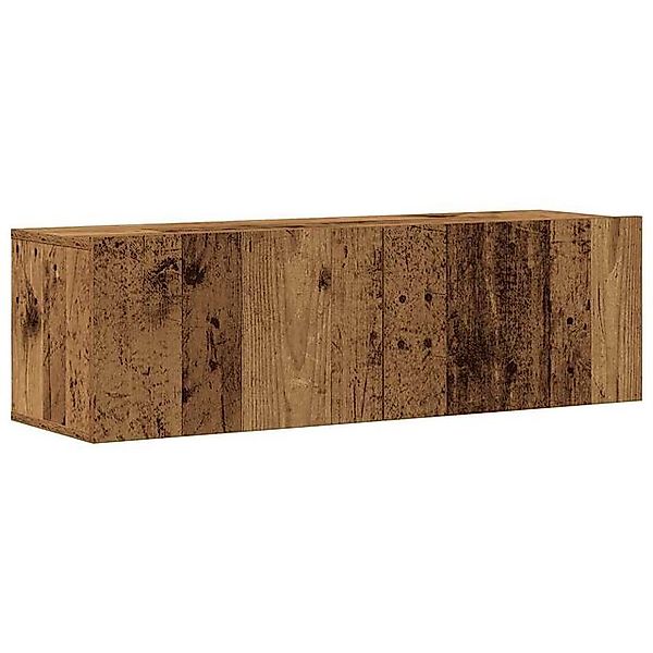 vidaXL Schrankmodule 3-tlg. TV-Schrank-Set Wandmontage Altholz-Optik Holzwe günstig online kaufen