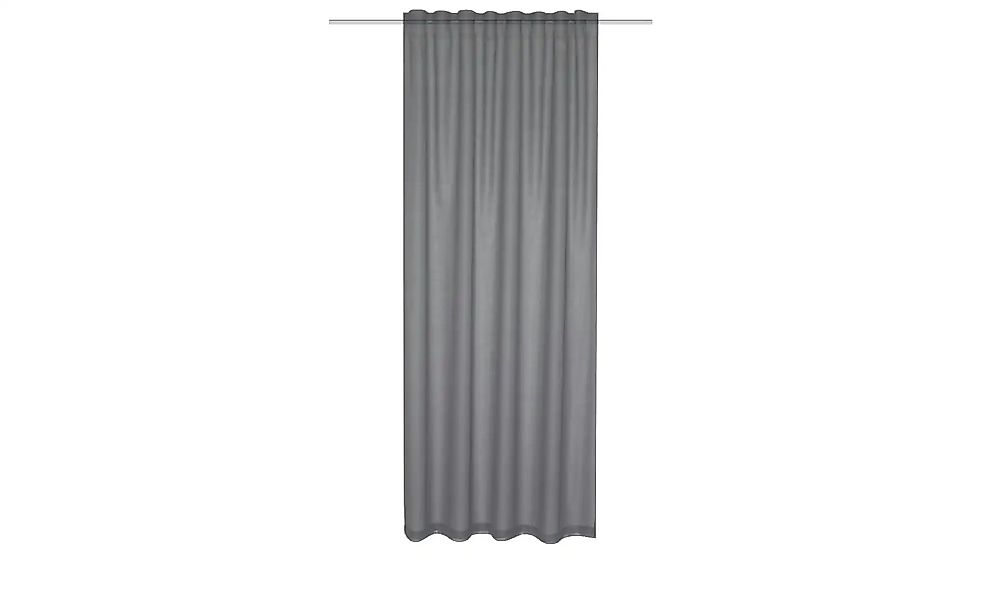HOMEbasics Fertigschal   ¦ grau ¦ Maße (cm): B: 140 H: 225 Gardinen & Rollo günstig online kaufen