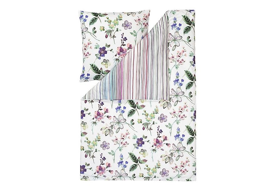 Estella Bettwäsche Lily 4747 985 Multicolor, Mako-Satin, 2 teilig, geblümt, günstig online kaufen