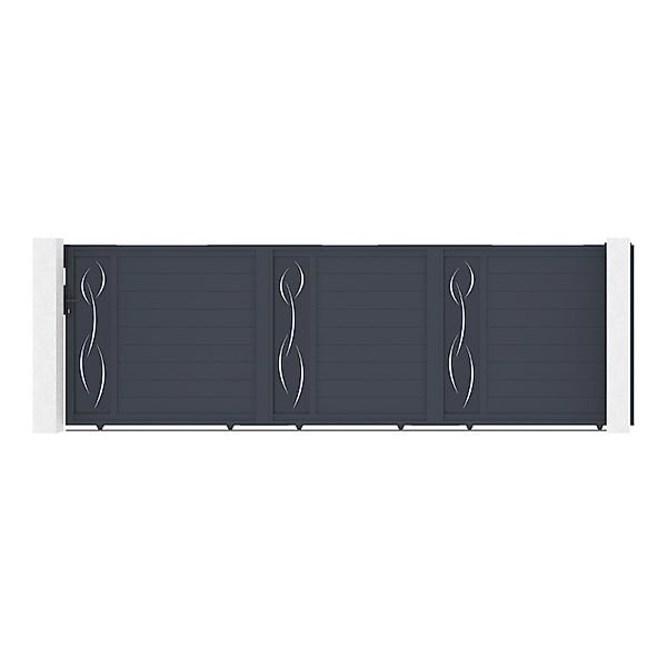 Casanoov 5M Life H 160 Graues Aluminium Schiebetor günstig online kaufen