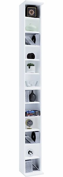 VCM Standregal "VCM Holzregal stehend  platzsparender CD Schrank für 204 CD günstig online kaufen