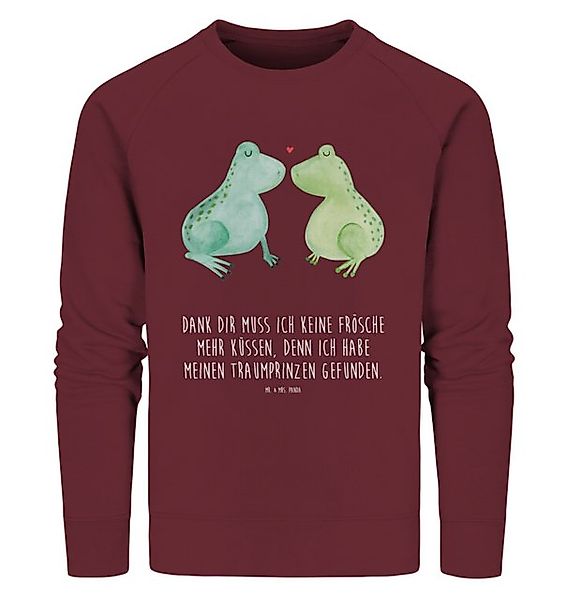 Mr. & Mrs. Panda Longpullover Frosch Liebe Größe S - Burgundy - Geschenk, U günstig online kaufen