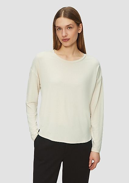 s.Oliver Langarmshirt T-Shirt Longsleeve mit überschnittenen günstig online kaufen