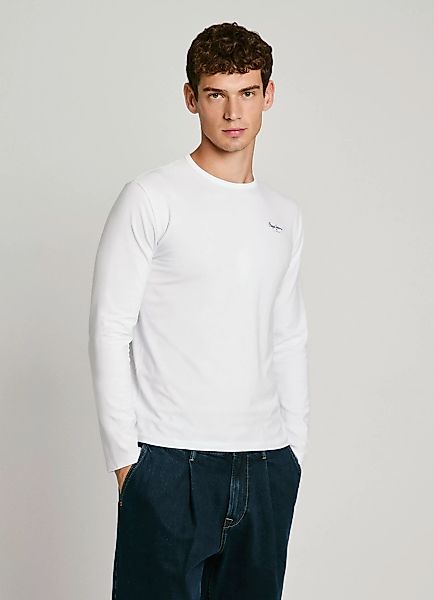 Pepe Jeans Herren Langarmshirt ORIGINAL BASIC 2 LONG- Slim Fit günstig online kaufen