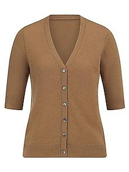 Strickjacke V-Ausschnitt Peter Hahn braun günstig online kaufen
