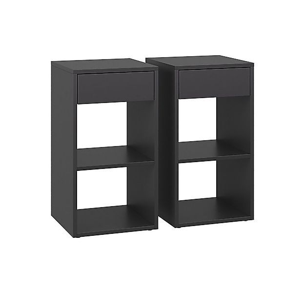 Vicco Nachtschrank Dany, Anthrazit, 2er Set günstig online kaufen