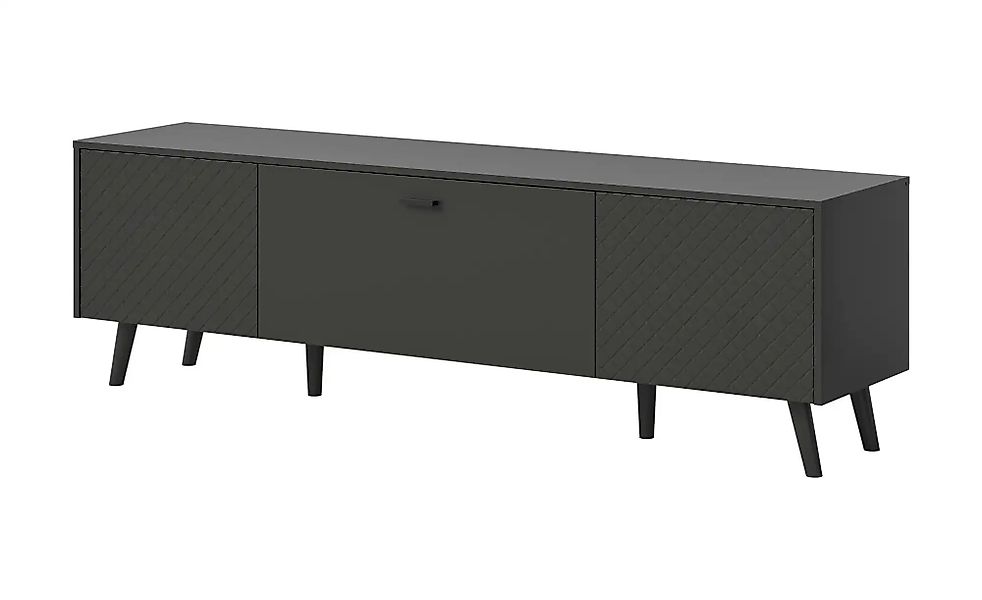 Lowboard   ¦ grau ¦ Maße (cm): B: 185 H: 55 Kommoden & Sideboards > Lowboar günstig online kaufen