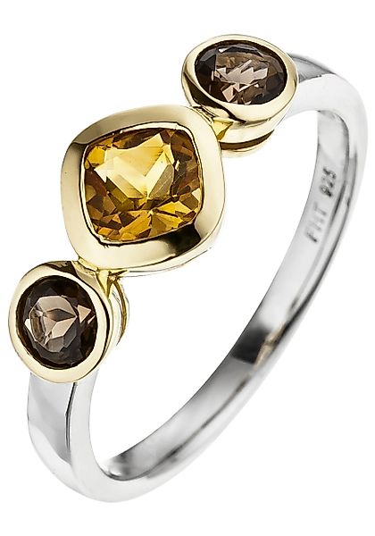 JOBO Silberring, 925 Silber bicolor vergoldet günstig online kaufen