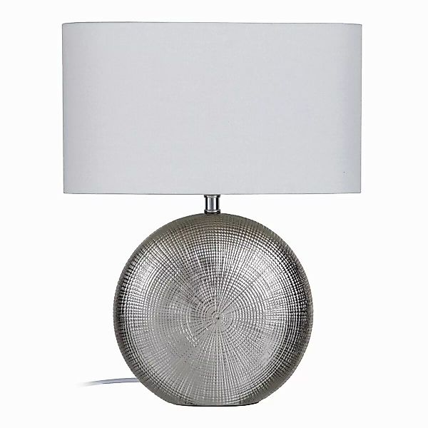 Tischlampe 32 X 18 X 40,5 Cm Aus Keramik Silber günstig online kaufen