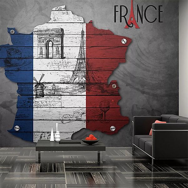 Fototapete - Frankreich (Symbole) günstig online kaufen