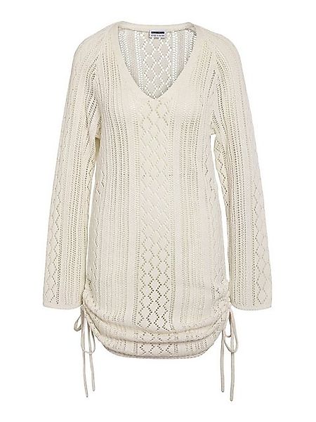 Noisy may Strickkleid mit V-Ausschnitt und Knotendetail (kurz) NMLUNA L/S S günstig online kaufen