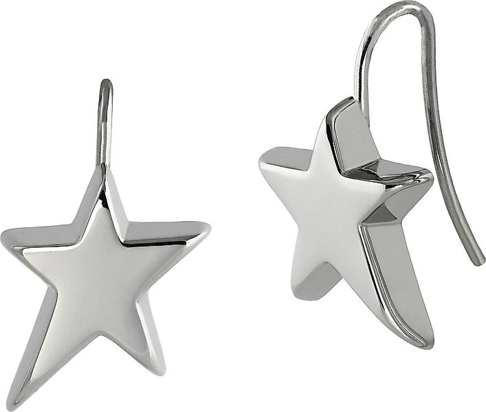 Amello Paar Ohrhänger Amello Ohrringe Edelstahl Ohrhänger Stern (Ohrhänger) günstig online kaufen
