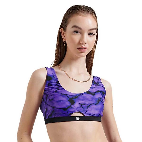 Superdry Cut Out Crop Bikini Oberteil L Purple Haze günstig online kaufen