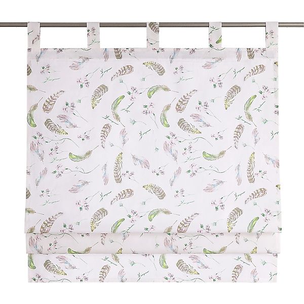 Joyswahl Raffrollo, mit Schlaufen, Gardinenstange, freihängend, günstig online kaufen