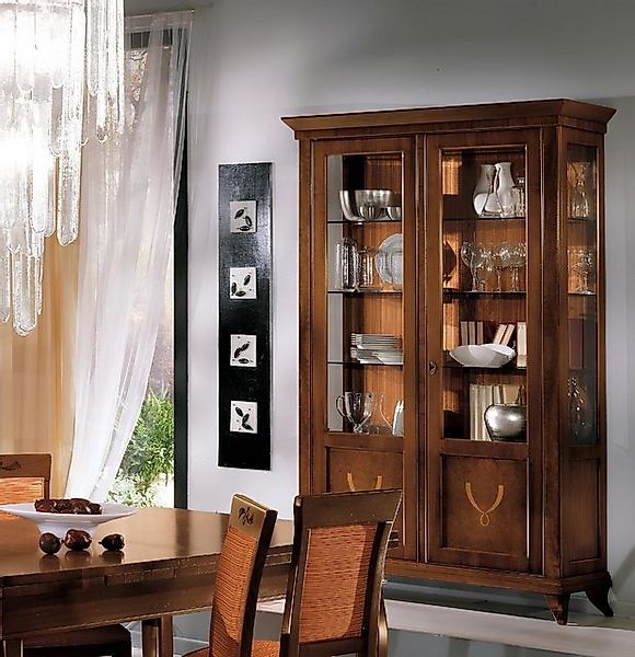 JVmoebel Glasvitrine Vitrine Schrank Klassische Vitrinen Wohnzimmer Wohnzim günstig online kaufen