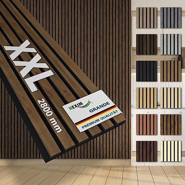Hexim Wandpaneel, (Akustikpaneele 280x30cm Holzpaneele Grande günstig online kaufen