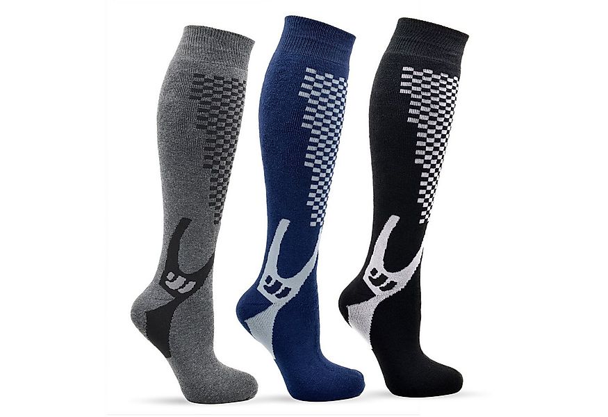 Frostfighter Thermostrümpfe Thermokniestrümpfe Herren (4 Paar) Anitipilling günstig online kaufen