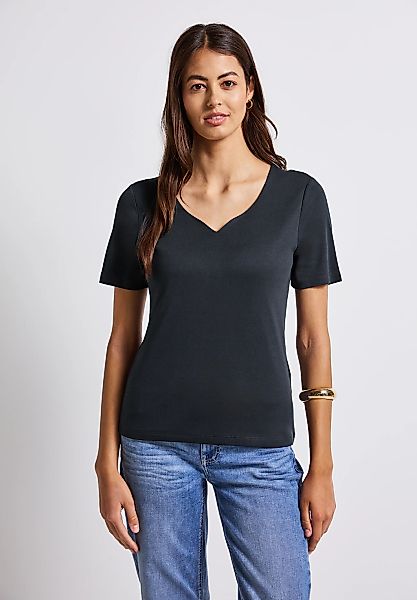 STREET ONE T-Shirt, mit Herzausschnitt günstig online kaufen