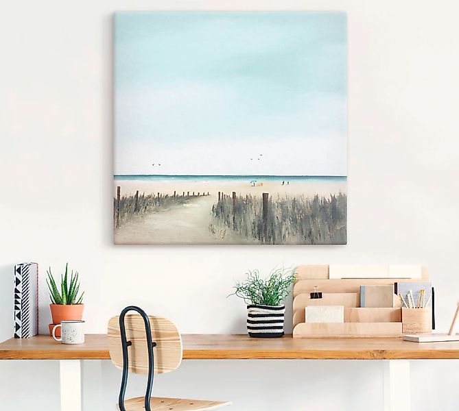 Artland Wandbild »Sonniger Morgen II«, Strand, (1 St.), als Leinwandbild, P günstig online kaufen