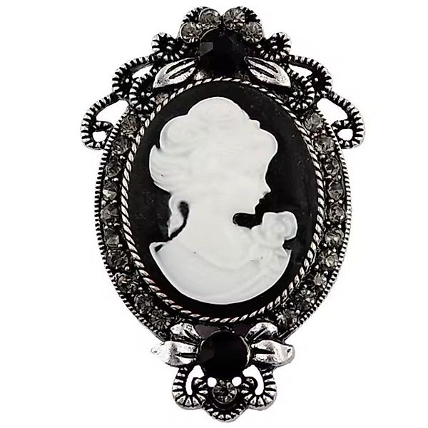 Dark-Desires Brosche Vintage Brosche Cameo goldfarben günstig online kaufen