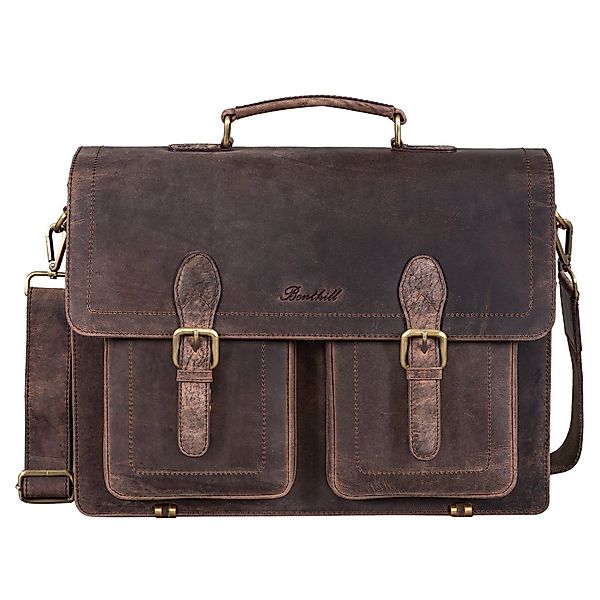 Benthill Aktentasche Echt Leder Laptoptasche Notebooktasche günstig online kaufen