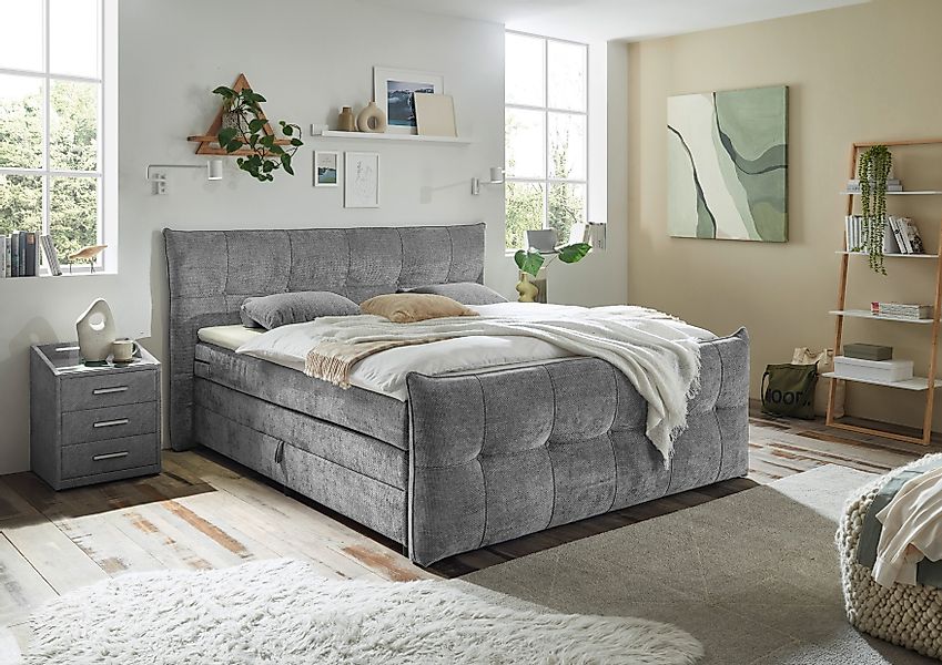 ED EXCITING DESIGN Boxspringbett Gallina, mit günstig online kaufen