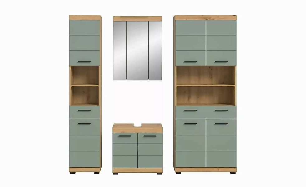 Badmöbel-Set SCHLOONSEE  4 teilig  bestehend aus: Hochschrank schmal  WBU günstig online kaufen
