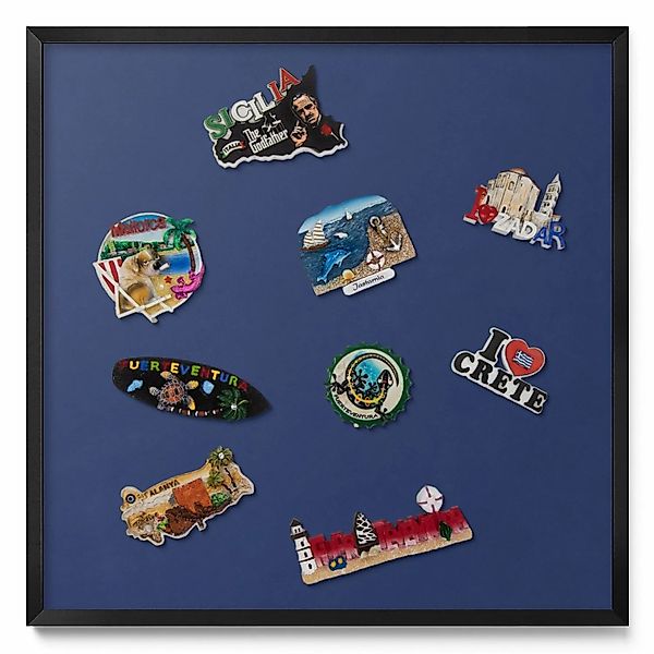 Tulup Magnettafel Magnetboard Gerahmt für Urlaubsmagnete Farbe Marineblau 5 günstig online kaufen