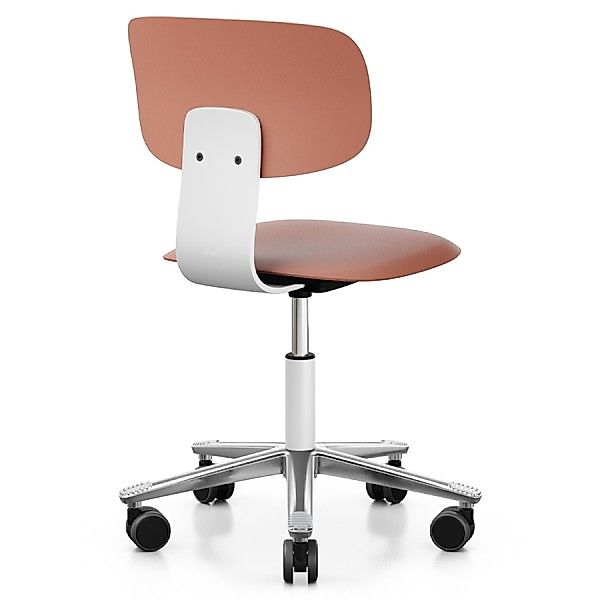 HAG Tion 2100 Bürostuhl | Blush Rose und Weiß | Sitz u. Rückenschale Kunsts günstig online kaufen