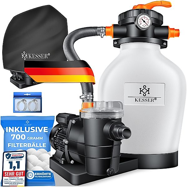 KESSER Sandfilteranlage 600W Sandfilter für Pools günstig online kaufen